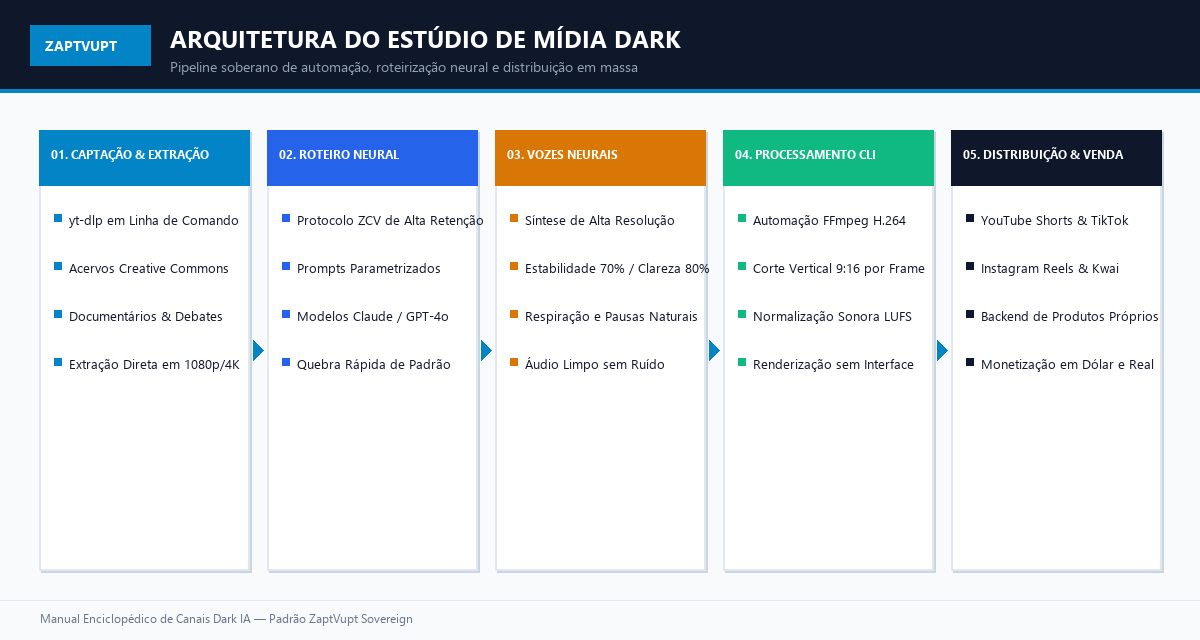 Arquitetura do Estúdio de Mídia Dark