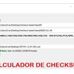 Software Calculador De Checksum Centrais Automotivas