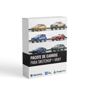 Pacote De Blocos P/ Sketchup Carros - Gdrive Envio Imediato