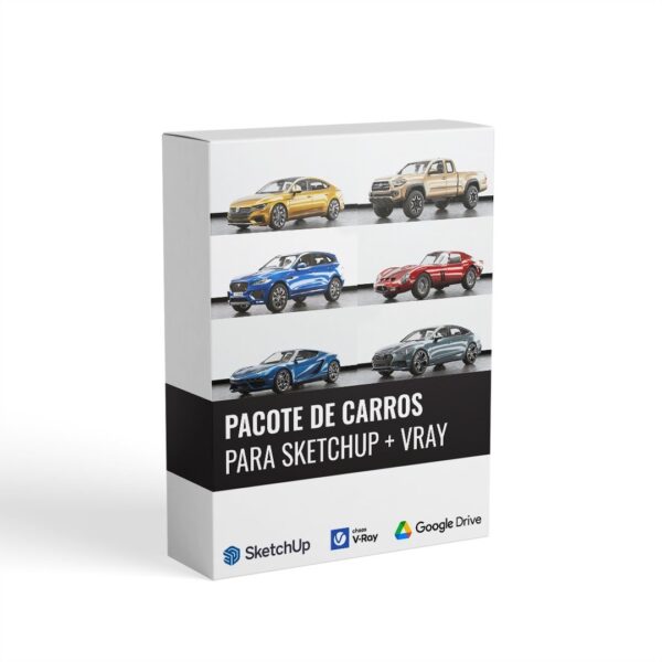 Mega Pack Blocos P/ Sketchup Carros - Gdrive Envio Imediato