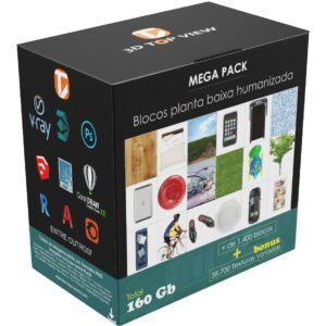 Pack Blocos Planta Baixa Humanizada + Bônus Texturas