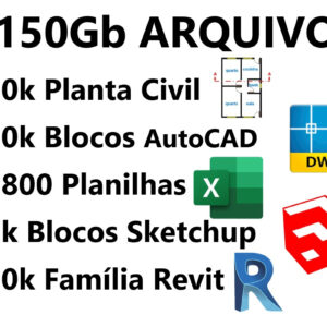 Pack Engenharia E Arquitetura + 150gb + 50k Plantas Civil